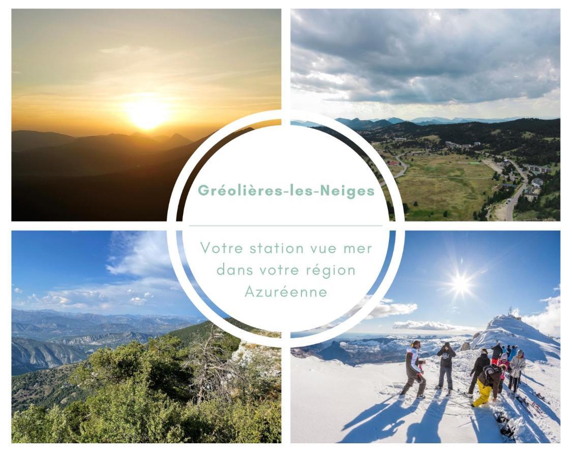 U061 - Grand Studio Renove - Vue Montagne Greolieres Εξωτερικό φωτογραφία